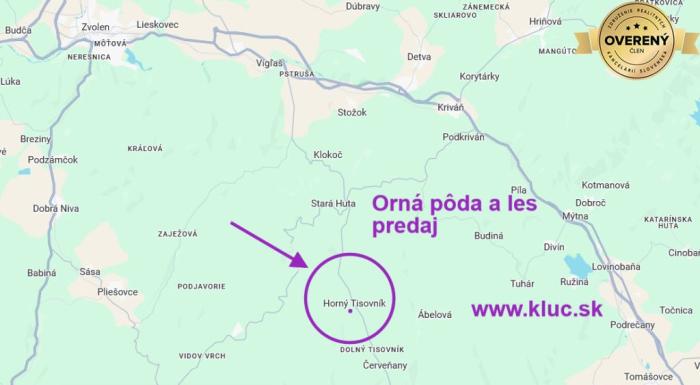 Reality Ponúkame pozemky, od 1000m2, pôdu a les, spolu viac ako 4ha.