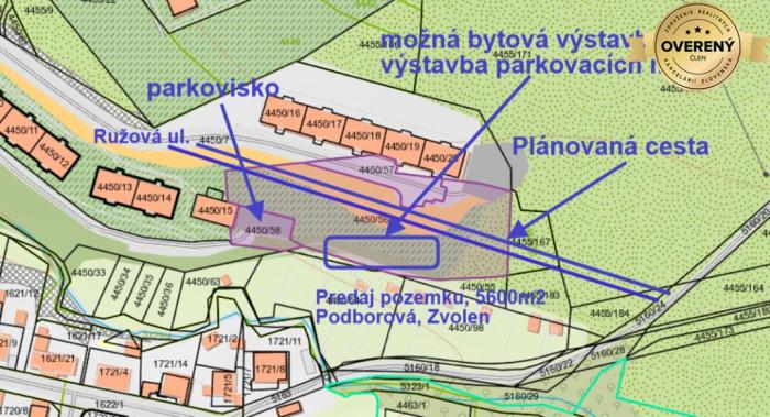 Reality Predaj investičného pozemku. Podborová