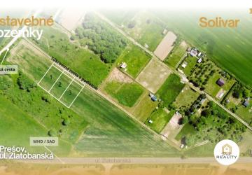 Reality PREDAJ | 3 POZEMKY pre RD, Prešov, Solivar