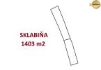 Reality Stavebný pozemok 1403m2 - SKLABIŇA -7 km od mesta Martin