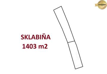 Reality Stavebný pozemok 1403m2 - SKLABIŇA -7 km od mesta Martin