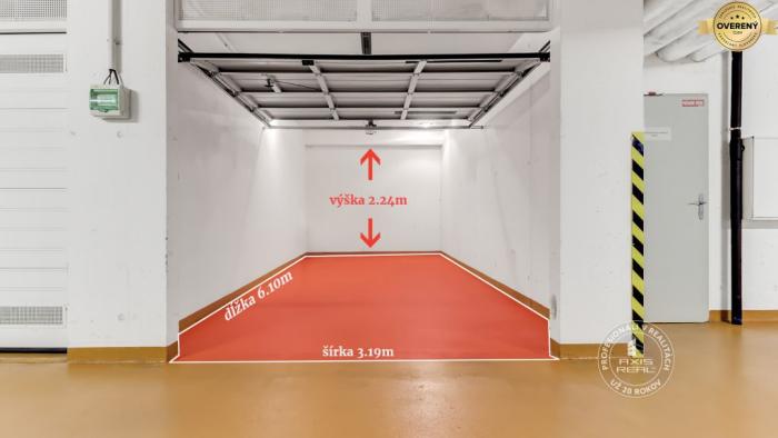 Reality AXIS REAL | UZAMYKATEĽNÁ GARÁŽ 20m2 v NOVOSTAVBE Vodotika, Lužná ul.
